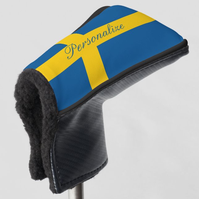 Maßgeschneiderte Monopoldecke der schwedischen Fla Golf Headcover (3/4 Vorderseite)