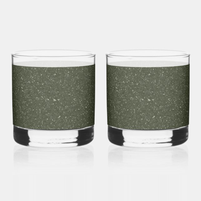 Maßgeschneiderte Moosgrüne Speckgläser (2 Stk.) Whiskyglas (Vorderseite)
