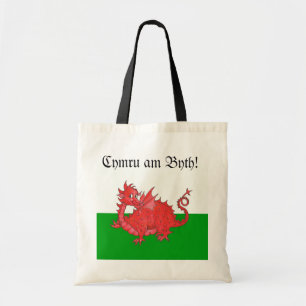 Maßgeschneiderte Niedliche Welsh Red Dragon Tote B Tragetasche