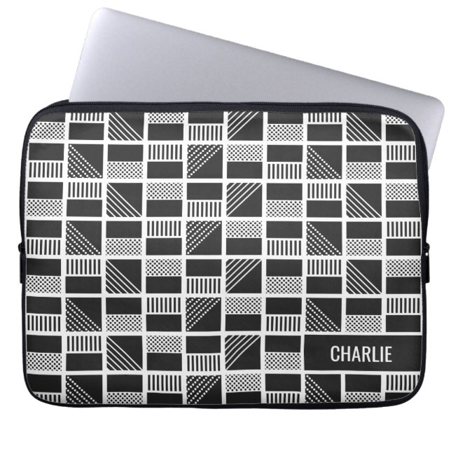 Maßgeschneiderte Notebook-Ärmel für geometrische Q Laptopschutzhülle (Vorderseite)