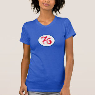 Maßgeschneiderte Nummer - 76 Red White & Blue U.S. T-Shirt