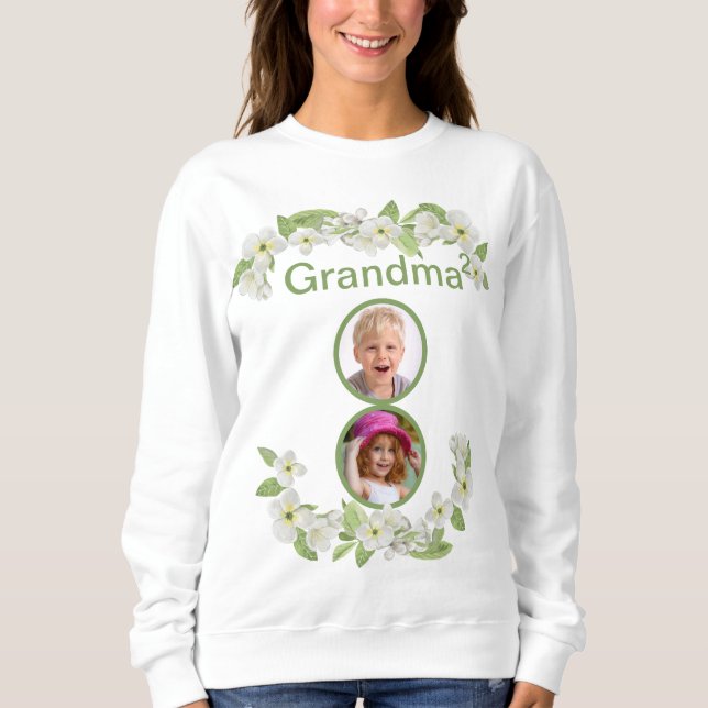 Maßgeschneiderte Oma von 2 Sweatshirt (Vorderseite)