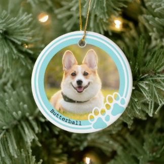 Maßgeschneiderte Pawprint-Stifte Keramik Ornament