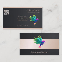 Maßgeschneiderte Peach Elegante Business Cards 6 Visitenkarte