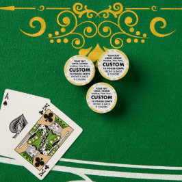 Maßgeschneiderte personalisiert-Gelb-Poker-Chips ( Pokerchips