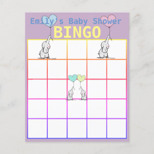 Maßgeschneiderte Personalisierte Baby-Duschbingo-K Flyer