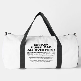 Maßgeschneiderte personalisierte Großformattasche  Duffle Bag