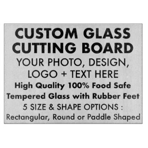 Maßgeschneiderte Personalisierte Grossglaszuschnit Schneidebrett
