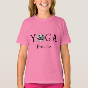 Maßgeschneiderte Personalisierte Om Yoga Prinzessi T-Shirt