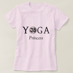 Maßgeschneiderte Personalisierte Om Yoga Prinzessi T-Shirt