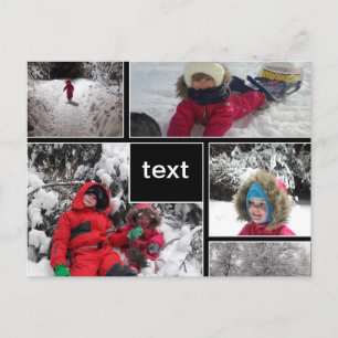 Maßgeschneiderte personalisierte Patches quadriere Postkarte