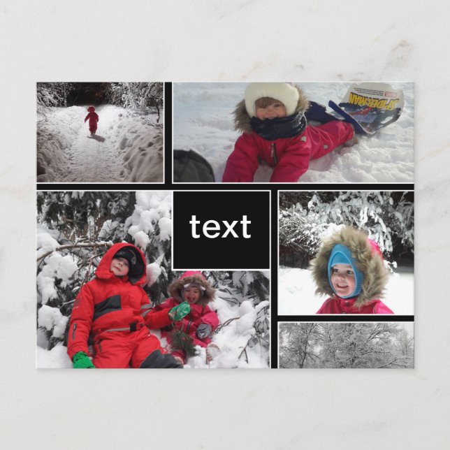 Maßgeschneiderte personalisierte Patches quadriere Postkarte (Vorderseite)