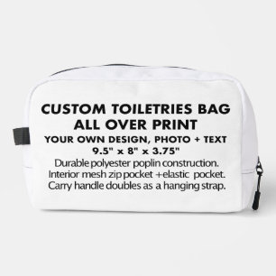 Maßgeschneiderte personalisierte Toilettenverpacku Waschbeutel