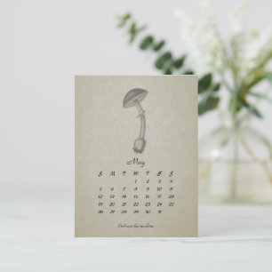Maßgeschneiderte Pilz-Vintage-Karte 2024 Postkarte
