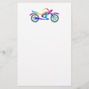 Maßgeschneiderte Pop Art MOTORCYLE Stationery Briefpapier