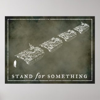 Maßgeschneiderte Poster "Stand" des Tankmanns