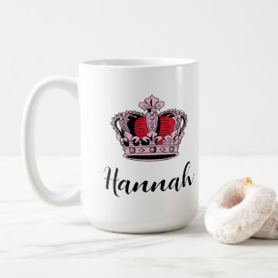 Maßgeschneiderte Prinzessin Queen Crown Kaffeetasse