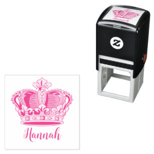 Maßgeschneiderte Prinzessin Queen Crown Permastempel