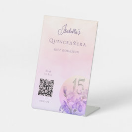 Maßgeschneiderte QR Code Cash App Sockelschild