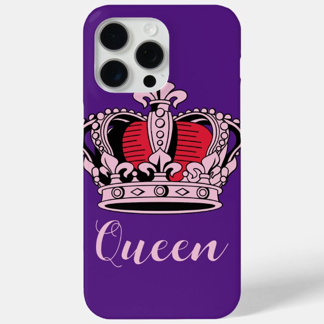 Maßgeschneiderte Queen Crown Case-Mate iPhone Hülle (Rückseite)