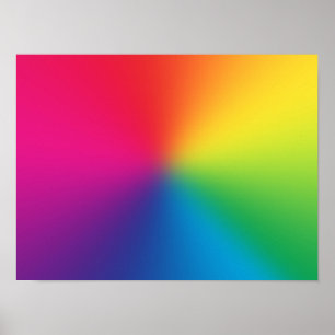 Maßgeschneiderte Regenbogenvorlage - Regenbogen Poster
