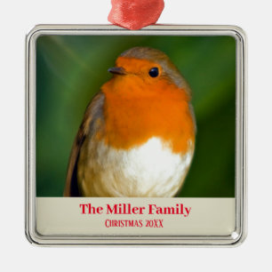 Maßgeschneiderte Robin Red Breast Ornament Aus Metall