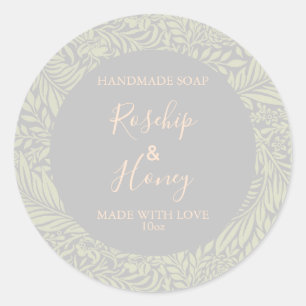 Maßgeschneiderte Rose für das Blumenmuster Runder Aufkleber