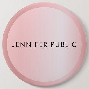 Maßgeschneiderte Rose Gold Monogram Elegant Vorlag Button