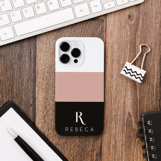 Maßgeschneiderte Rose mit drei Farbblöcken - Schwa iPhone 14 Pro Max Hülle