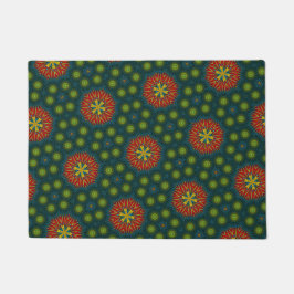 Maßgeschneiderte Rot- und grüne Punkte Stammtischm Fußmatte