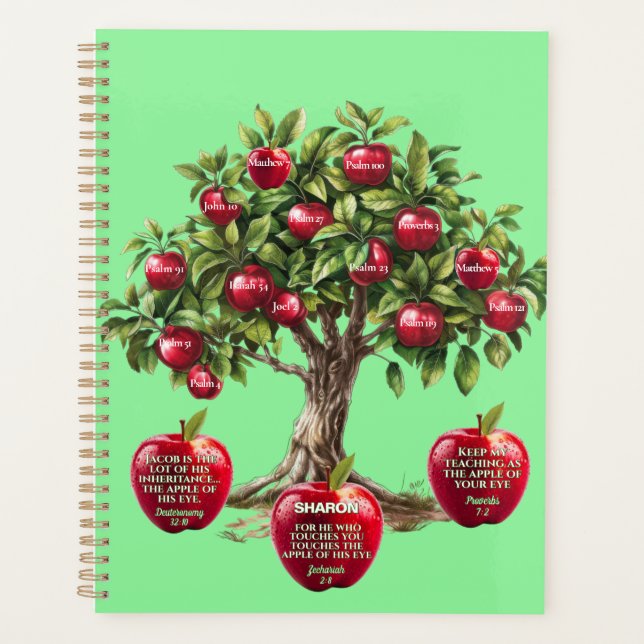 Maßgeschneiderte Rote Apfelbaum der Lebensbibel Ve Planer (Vorderseite)
