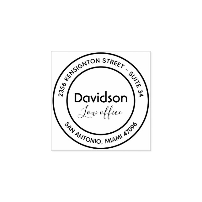 Maßgeschneiderte Rücksendeadresse aus Holz Briefma Gummistempel (Prägung)