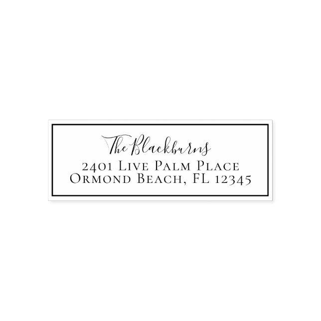 Maßgeschneiderte Rücksendeadresse Personalisiert M Permastempel (Design)