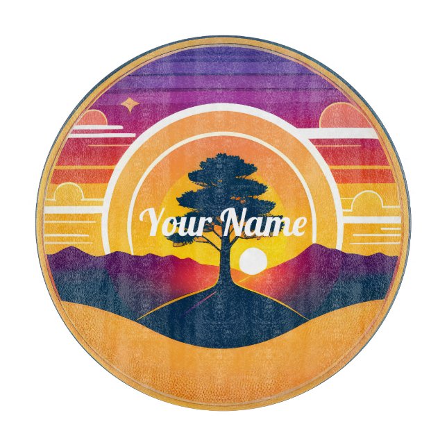 Maßgeschneiderte, ruhige Treppenplatine Schneidebrett (Vorderseite)