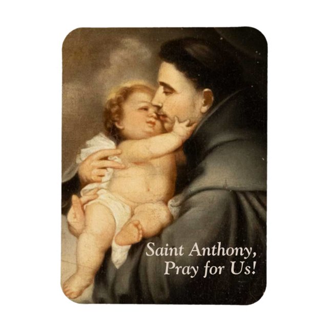 Maßgeschneiderte Saint Anthony Magnet (Vertikal)