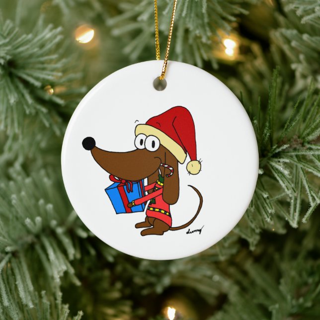 Maßgeschneiderte Santa Midge Keramik Keramik Ornament (Baum)