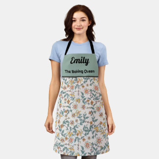 Maßgeschneiderte Schürze von schönen Aquarellblume