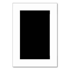 Maßgeschneiderte Schwarz/Weiß-Tischnummer Tischnummer