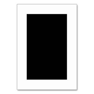 Maßgeschneiderte Schwarz/Weiß-Tischnummer Tischnummer