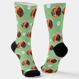 Maßgeschneiderte Seesocken mit niedlicher Hundepap Socken