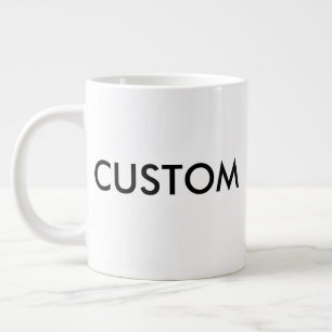 Maßgeschneiderte, sehr große Jumbo 20oz White Co Jumbo-Tasse
