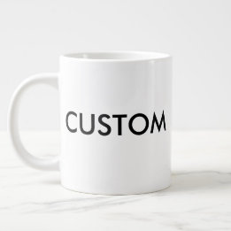 Maßgeschneiderte, sehr große Jumbo 20oz White Coff Jumbo-Tasse