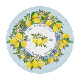 Maßgeschneiderte sizilianische Majolica Tiles Flor Schneidebrett