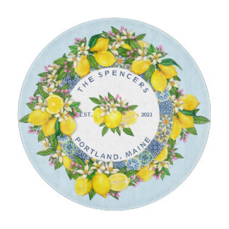 Maßgeschneiderte sizilianische Majolica Tiles Flor Schneidebrett
