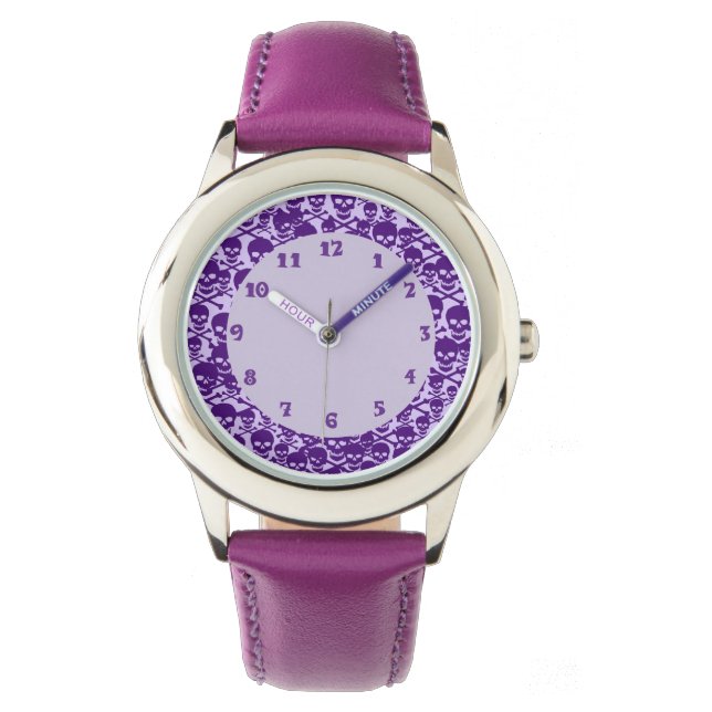 Maßgeschneiderte Skulls & Crossbones Armbanduhr (Vorderseite)