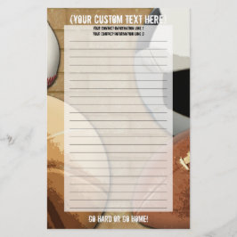 Maßgeschneiderte Sportgeschosse Briefpapier