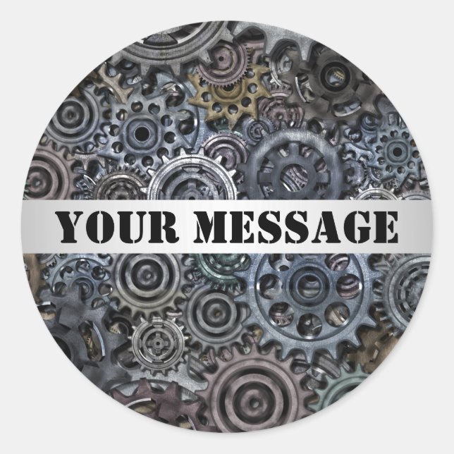 Maßgeschneiderte Stahlraumkonstruktion Runder Aufkleber (Vorderseite)