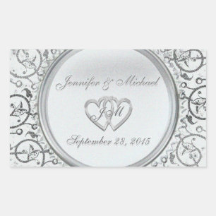 Maßgeschneiderte Stickerei Rechteckiger Aufkleber