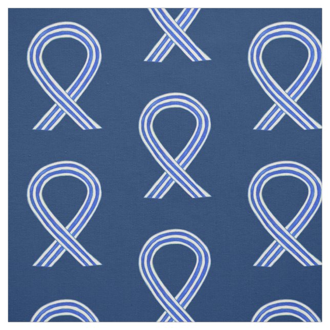 Maßgeschneiderte Stoffe aus blau-weiß ALS-farben (Muster)
