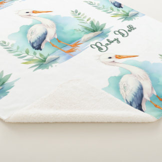 Maßgeschneiderte Stork Kinderzimmer Set Baby Puppe Sherpadecke